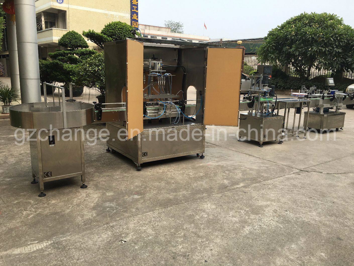 Auomatic Dishwash Liquid Filling Capping Labeling Processing Machine